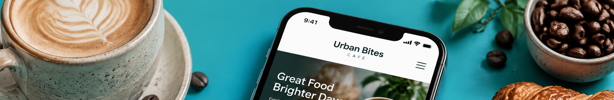 Urban Bites Café website design concept